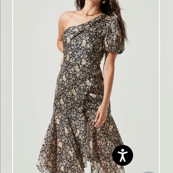 ASTR the label Santorini floral one shoulder midi dress - Picture 2 of 6